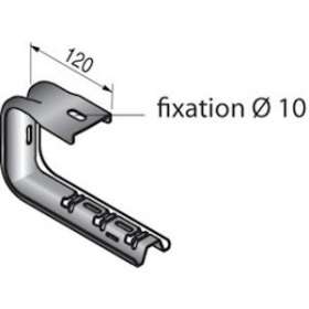 Support UFCC-30, 170x135x300, série S100U, SZ|Niedax France-NDX747020