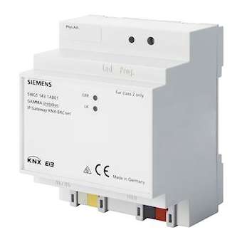 N143 passerelle KNX / BACnet|Siemens HVAC-SBA5WG1143-1AB01