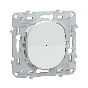 Wiser Ovalis - bouton poussoir - 10A - zigbee - Blanc|Schneider Electric-SCHS320530W