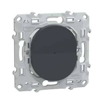 Wiser Ovalis - variateur poussoir - 2 fils - zigbee - Anthracite|Schneider Electric-SCHS340522W