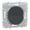 Wiser Ovalis - variateur poussoir - 2 fils - zigbee - Anthracite|Schneider Electric-SCHS340522W