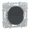 Wiser Ovalis - bouton poussoir - 10A - zigbee - Anthracite|Schneider Electric-SCHS340530W