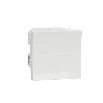 Wiser Unica - bouton poussoir - 10A - zigbee - blanc antimicrob - méca seul|Schneider Electric-SCHNU353720W