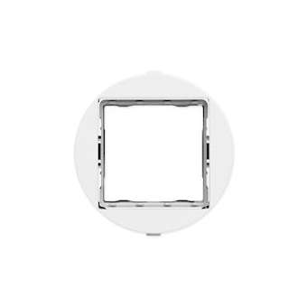 Support Optima pour appareillage 45x45 blanc|Iboco-IBOB88450