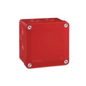 Boîte de dérivation étanche Pico 100x100 Prof. 50 rouge perforable IP56 960°C|Iboco-IBOB05631