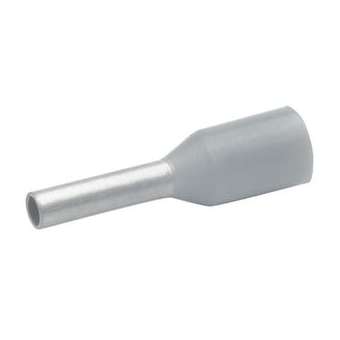 Embout de câblage isolé gris 0,75mm² - longueur 10mm -selon DIN 46228|Klauke-KKE470-10
