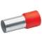 Embout de câblage isolé rouge 35mm² - longueur 18mm -selon DIN 46228|Klauke-KKE479-18