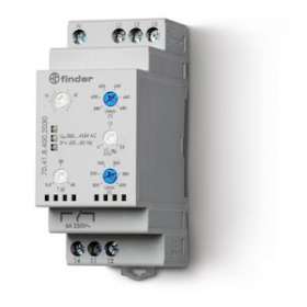 Relais contrôle tension tri + neutre AC 1RT 6A 380 à 415V AC, multifonc|Finder-FID704184002030