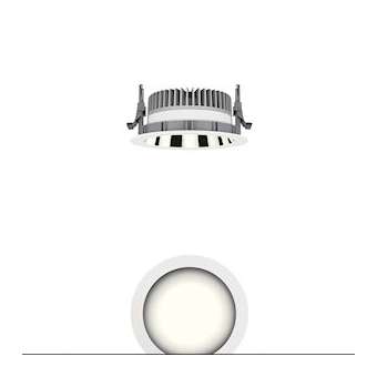Panos Evo R150L 15W Led830 Swi Al Wh|Zumtobel-ZUM60815839
