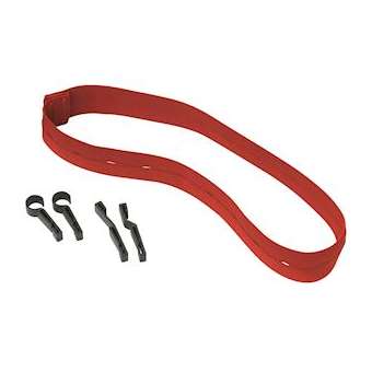 bandeau rouge elastique avec 4 crochets|Catu-CATM-881837