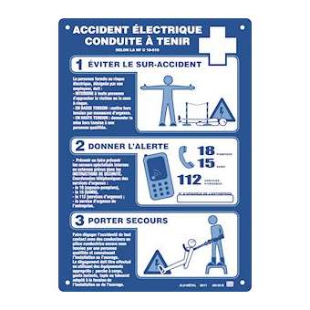 affiche plastique 'soins aux electrises'|Catu-CATAP-25-B