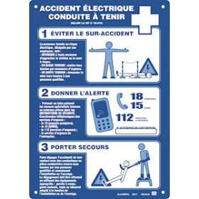 affiche plastique 'soins aux electrises'|Catu-CATAP-25-B