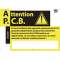 affiche alu 'attention danger p.c.b'
