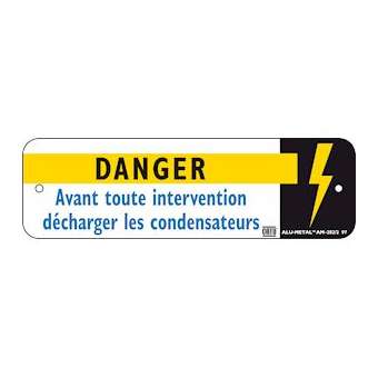 plaquette alu 'avant toute interv...'|Catu-CATAM-282-2