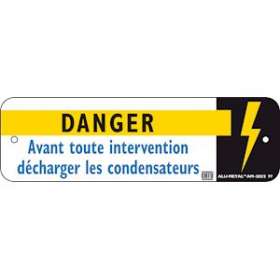 plaquette alu 'avant toute interv...'|Catu-CATAM-282-2