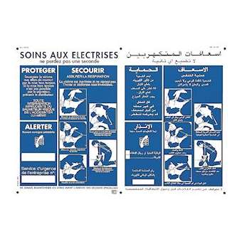 affiche alu 'soins aux electrises' fr/ar|Catu-CATAM-20-FM