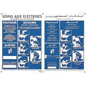 affiche alu 'soins aux electrises' fr/ar|Catu-CATAM-20-FM