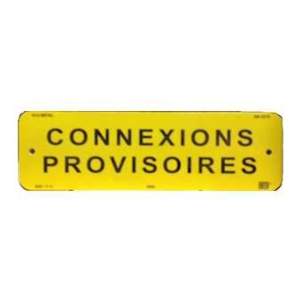 plaquette alu 'connexions provisoires'|Catu-CATAM-237-2