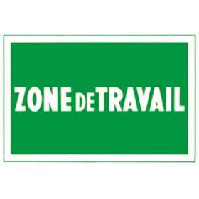 affiche plastique 'zone de travail'|Catu-CATAP-620-3