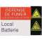 affiche alu 'local batterie'