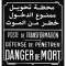 plaque alu poste franco/arabe