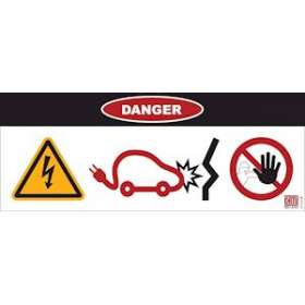 Lot de 40 affiches adhésives décollables 'Véhicule accidenté' pour VEH|Catu-CATAT-81
