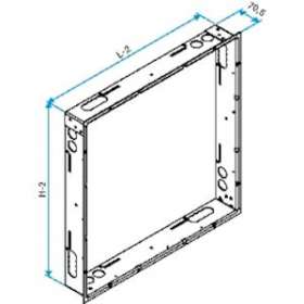 Contre-cadre volet OPTONE-H + Grille - 400x650|Aldes-ALD11044001