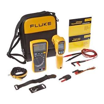 Fluke HVAC Multimeter and IR Thermometer Combo Kit|Fluke industries (electrique)-FLEFLUKE-116-62MAX+