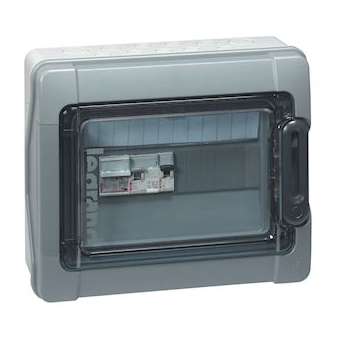Coffret Plexo³ photovoltaïque IP65 pré-équipée/pré-câblé AC 230V~ 1rangée/12 mod|Legrand-LEG414020