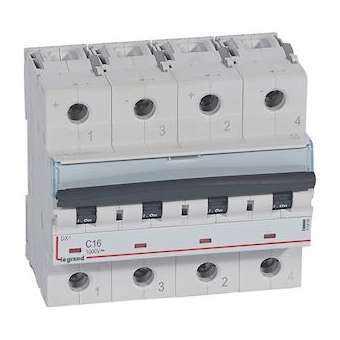 Disjoncteur modulaire courant continu DX³ 1000V 16A - 6 modules|Legrand-LEG414448