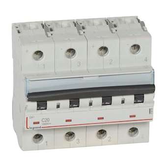 Disjoncteur modulaire courant continu DX³ 1000V 20A - 6 modules|Legrand-LEG414449