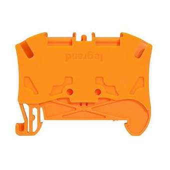 Bloc jonc Viking3 à ressort - 1 jonc/2 conduct - 1entr/1sortie - orange - pas 6|Legrand-LEG037221