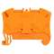 Bloc jonc Viking3 à ressort - 1 jonc/2 conduct - 1entr/1sortie - orange - pas 6|Legrand-LEG037221