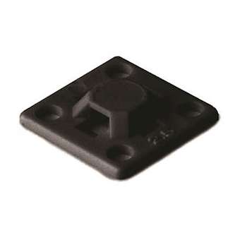 Embase adhésive carrée 19x19mm en PA66 noir - MB3A|HellermannTyton-HNE15128320