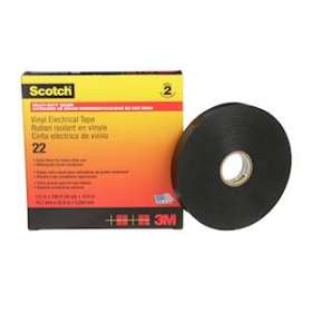 3M Scotch 22 Ruban vinyle isolant électrique noir 33m x 12mm ep. 0,25mm|3M france-TRM80262