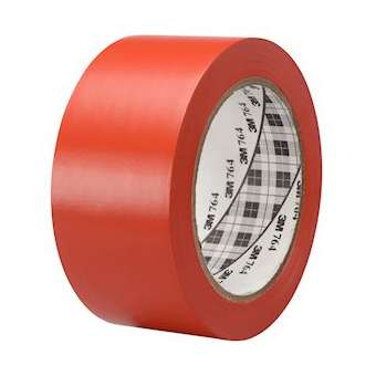 Ruban adhésif vinyle 3M 764I, Rouge, 50 mm x 33 m|3M france-TRM24693