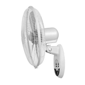 Ventilateur mural 3 vitesses. D 400 mm. Cde à distance. Vitesse d'air: 3,8 m/s.|S&P France ( Unelvent )-UNE650114