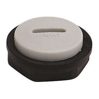 Bouchon + contre-écrou plastique ISO/M 25 pour presse-étoupe (x 25)|Bizline-BIZ207125