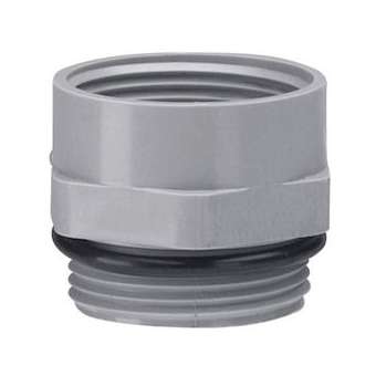 Adaptateur mâle PG16 et femelle ISO25 gris RAL7001|Legrand-LEG098089