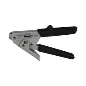 Triangle adhésif vinyle noir/jaune,danger surface chaude,50,8mm,50/cdt,Cdt.1|Panduit Composants Industriels-PNUWL35Y