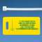 Kit étiq jaune de mise à la terre télécom,10étiq + 10colliers/pack, Cdt.1|Panduit Composants Industriels-PNULTYK
