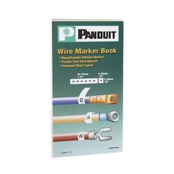 Pre-Printed WM Book, Vinyl Cloth,.22' W|Panduit Composants Industriels-PNUPCMB-25