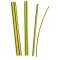 GTI 3000 6/2mm Gaine Thermorétractable paroi fine en barre de 1m Vert/Jaune