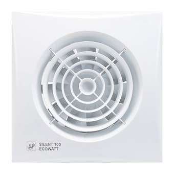 Aérateur, 95 m3/h, clapet anti-retour, moteur Ecowatt 230V, 5 W, D 100 mm|S&P France ( Unelvent )-UNE403800