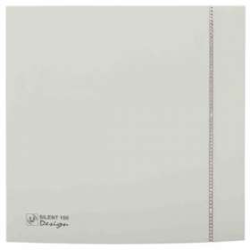 Aérateur design, 85 m3/h, façade blanche Swarovski, clapet anti-retour, D 100 mm|S&P France ( Unelvent )-UNE403486