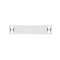 Plaque identification inox 304,4 trous,89x19x0.25mm,compatib PES,Cdt 100(sachet)|Panduit Composants Industriels-PNUMMP350-C