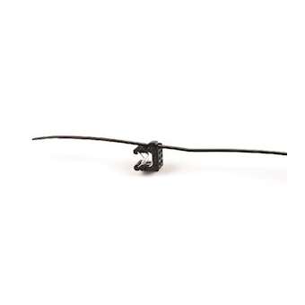 Lanière de fixation pour bord de tôle 200 x 4.6 mm en PA66HS noir - T50ROSEC23|HellermannTyton-HNE15600006