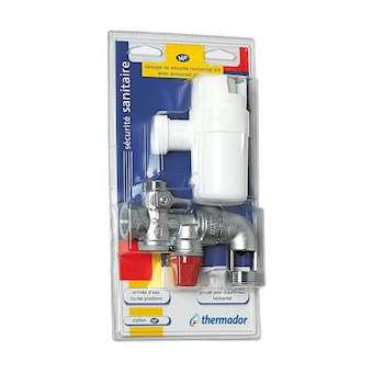 Grpe Sécurité 3/4' NF Std Coudé Siphon Pmax 10kW sous Blister|Thermador-TMRBGS20CS