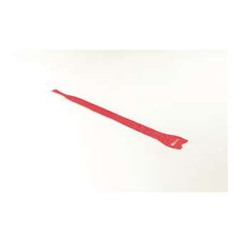 Collier textile réouvrable auto-agrippant Velcro Rouge 200x12.5mm - TEXTIE-M|HellermannTyton-HNE13000014