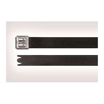 Collier métallique recouvert 362x12.3 mm en Inox 316 noir - MBT14XHFC|HellermannTyton-HNE11100299